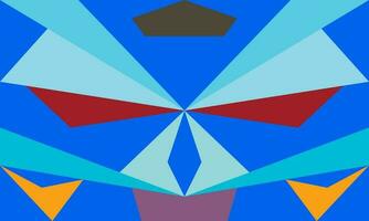 Abstract blue geometric shape technology digital vector