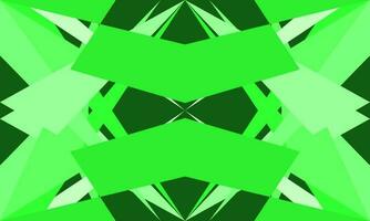 Abstract geometric vector green background with random pattern of simple shapes