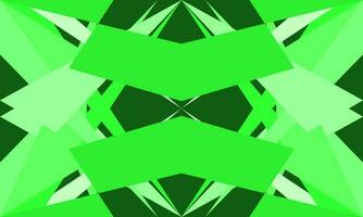 Abstract geometric vector green background with random pattern of simple shapes