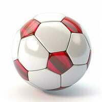 Balón de fútbol aislado sobre fondo blanco. foto
