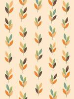 Autumn foliage cover template vector