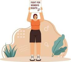 Women's Rights Illustration vector
