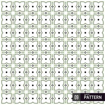Geometric ornamental vector pattern, with neatly arranged lines. Seamless design