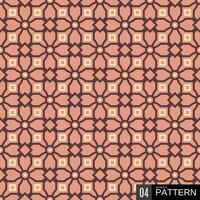 Beautiful geometric seamless pattern with beige and brown tones composition. continuous line pattern arrangement. Japanese traditional art background. vector