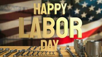 The Happy Labor Day for holiday concept 3d rendering photo