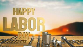 The Happy Labor Day for holiday concept 3d rendering photo