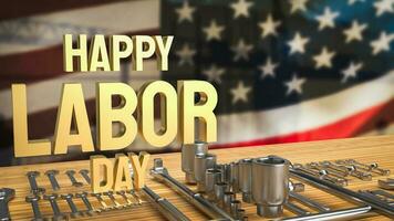 The Happy Labor Day for holiday concept 3d rendering photo