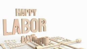 The Happy Labor Day for holiday concept 3d rendering photo