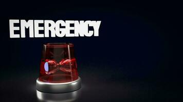 el emergencia lámpara para rescate concepto 3d representación foto