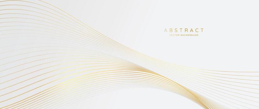 Abstract vibrant gradient line background vector. Luxury style wallpaper with line distortion, wave line, gold. Modern wallpaper design for backdrop, website, business, technology, presentation. vector