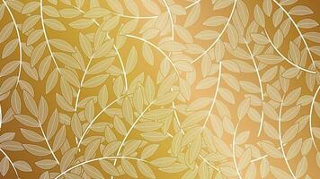 Seamless background gold foil leaves Royalty Free Vector