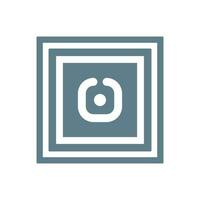 Flat vector icon of NFC microchip tag. Near Field Communication technology and transactions
