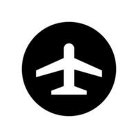 airplane icon vector isolated on white background. Simple vector logo