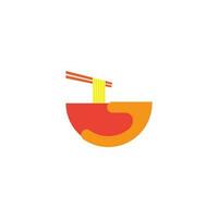 noodle bowl logo, a logo that is simple and easy to remember vector