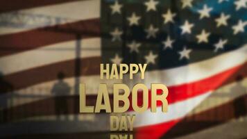 The Happy Labor Day for holiday concept 3d rendering photo