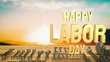 The Happy Labor Day for holiday concept 3d rendering photo