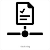 File Sharing and share icon concept vector