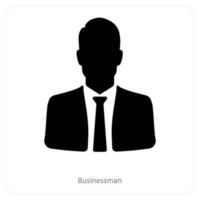 Businessman and business icon concept vector