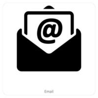 Email and message icon concept vector