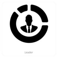 Leader and business icon concept vector