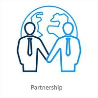 Partnership and deal icon concept vector