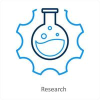 Research and searching icon concept vector