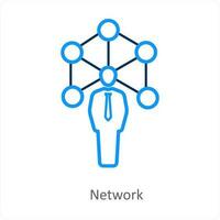 Network and global icon concept vector