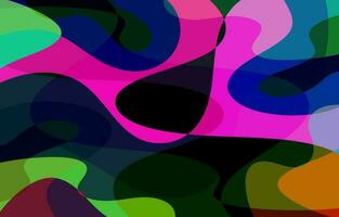 Abstract Colorful Groovy background design vector