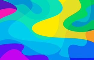 Abstract Colorful Groovy background design vector