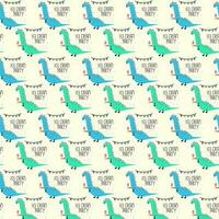 cute dinosaur vector pattern for print, greeting card and background wallpaper