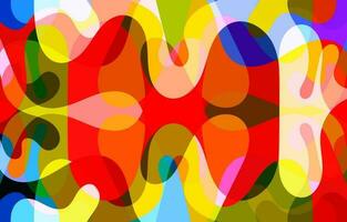 Colorful Groovy background design concept vector