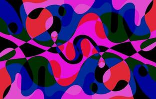 Colorful Groovy background design concept vector
