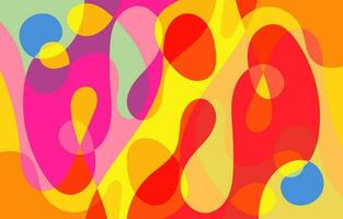 Colorful Groovy background design concept vector