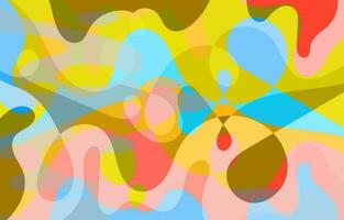 Colorful Groovy background design concept vector