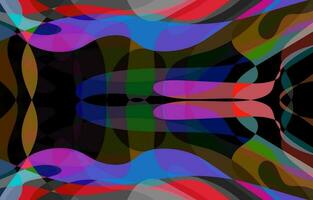 Abstract Colorful Groovy background design vector