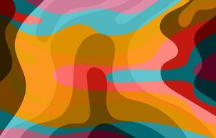 Abstract Colorful Groovy background design vector