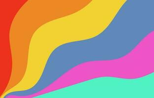 Abstract Colorful Groovy background design vector