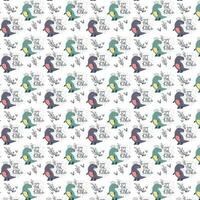 cute dinosaur vector pattern for print, greeting card and background wallpaper