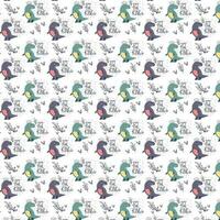 cute dinosaur vector pattern for print, greeting card and background wallpaper