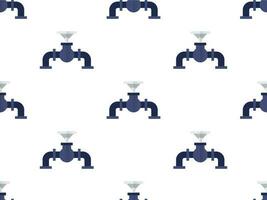 a seamless pattern with a blue pipe and a white background vector