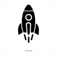 Startup and planning icon concept vector