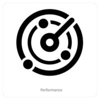 Performance and progress icon concept vector