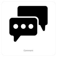 Comment and chat icon concept vector