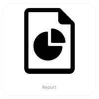 Report and document icon concept vector