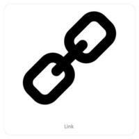 Link and hyperlink icon concept vector