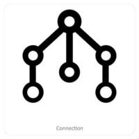 Connection and network icon concept vector