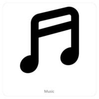 Music and sound icon concept vector