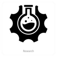 Research and laboratory icon concept vector