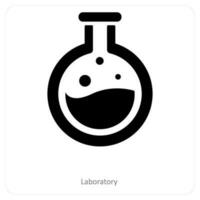 laboratorio y Ciencias icono concepto vector