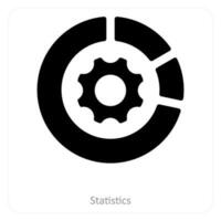 Statistics and chart icon concept vector